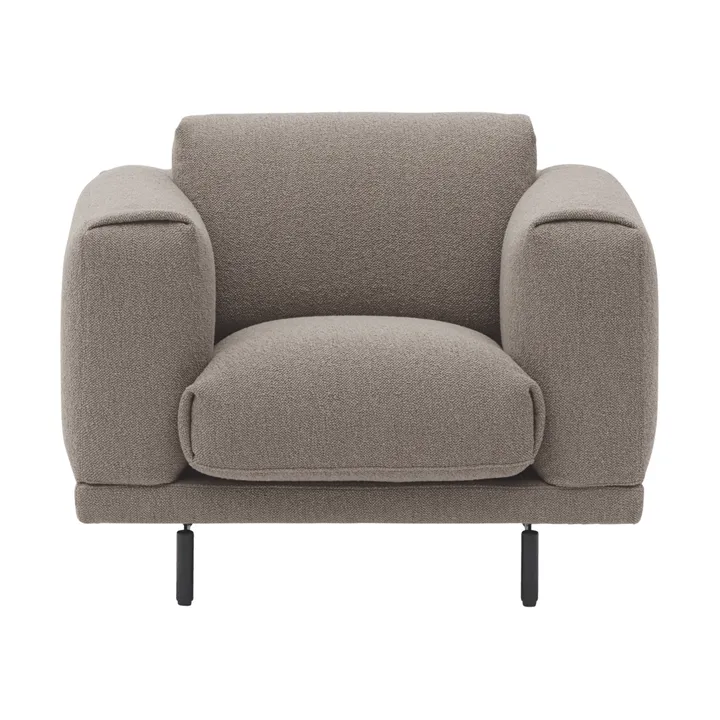 Rest Lounge Chair poltrona lounge - Hearth 6-gambe nere - Muuto