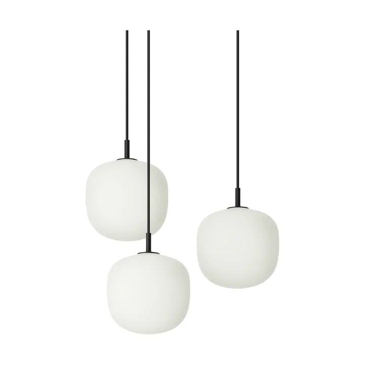 Rime Pendant Cluster 3 lampadario - Black, Ø18 cm - Muuto