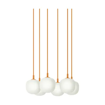 Rime Pendant Cluster 6 sospensione - Arancione, Ø12 cm - Muuto
