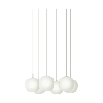 Rime Pendant Cluster 6 sospensione - Bianco, Ø12 cm - Muuto