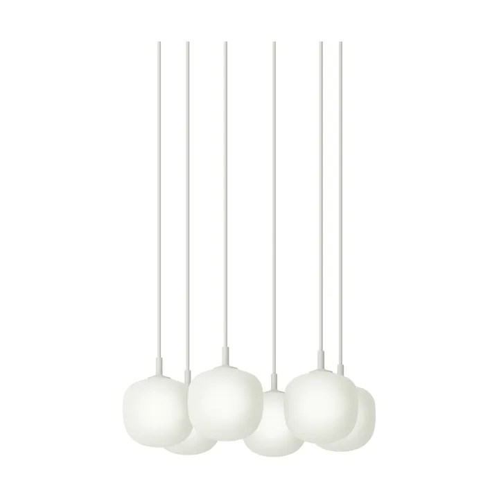 Rime Pendant Cluster 6 sospensione - Bianco, Ø12 cm - Muuto