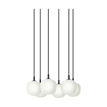 Rime Pendant Cluster 6 sospensione - Black, Ø12 cm - Muuto