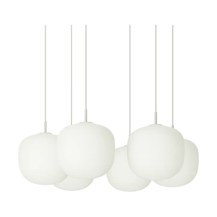 Rime Pendant Cluster 6 sospensione - Grigio, Ø25 cm - Muuto