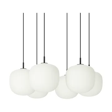 Rime Pendant Cluster 6 sospensione - Nero, Ø25 cm - Muuto