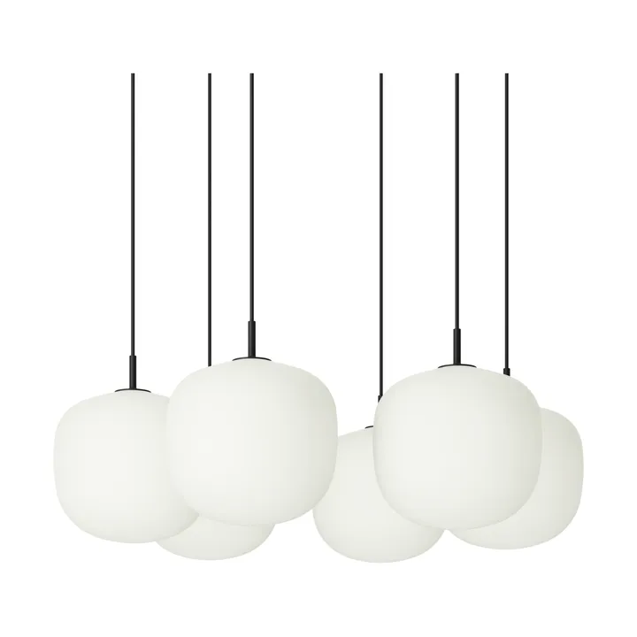 Rime Pendant Cluster 6 sospensione - Nero, Ø25 cm - Muuto