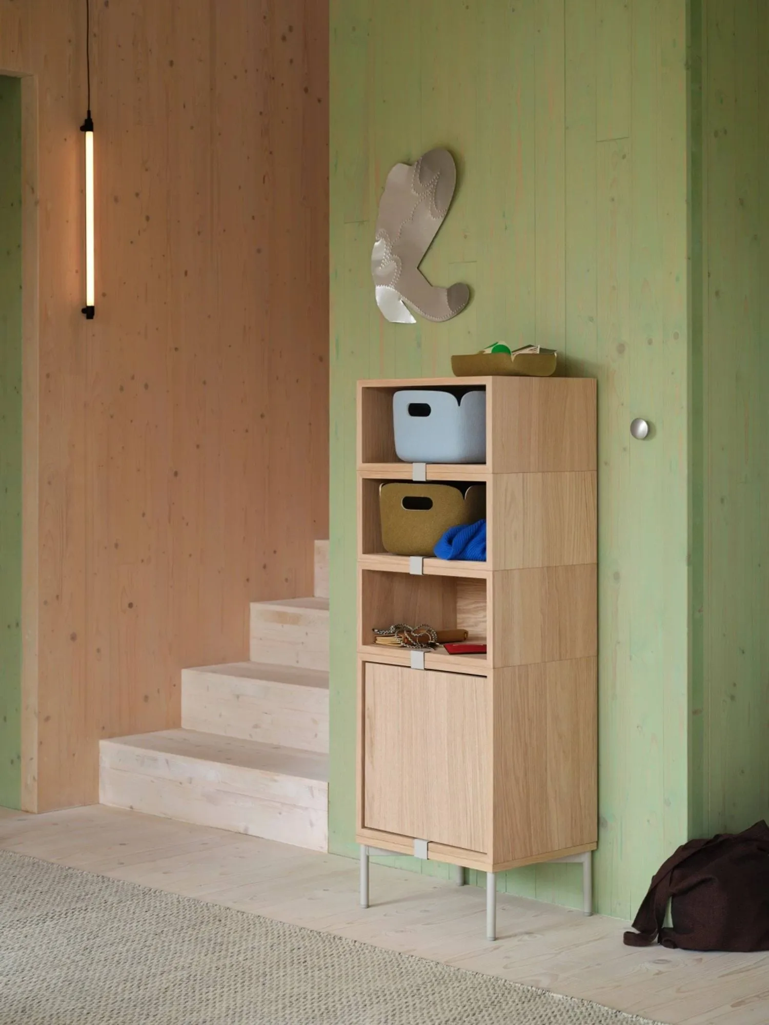Scaffalatura aperta impilata 2.0, piccola, rovere Muuto
