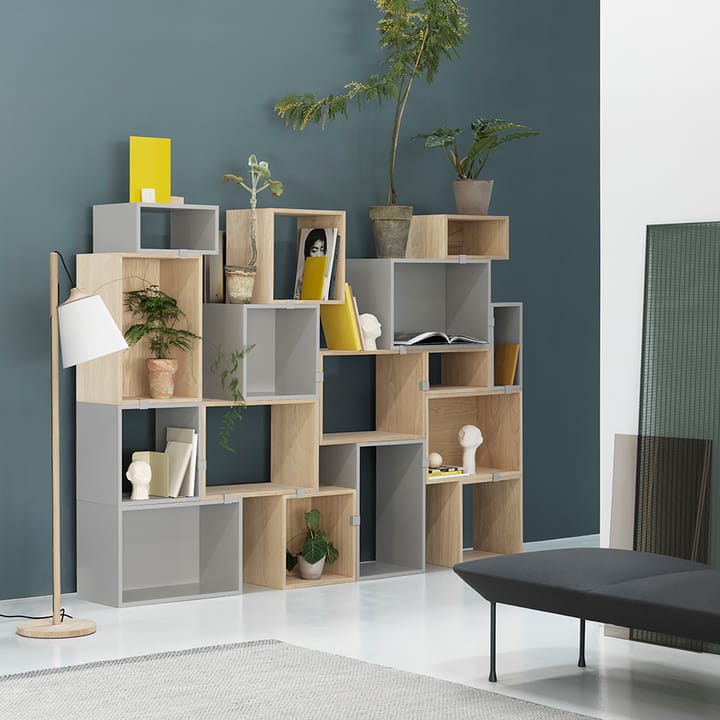 Scaffalatura Stacked 2.0 aperta, media, grigio chiaro Muuto