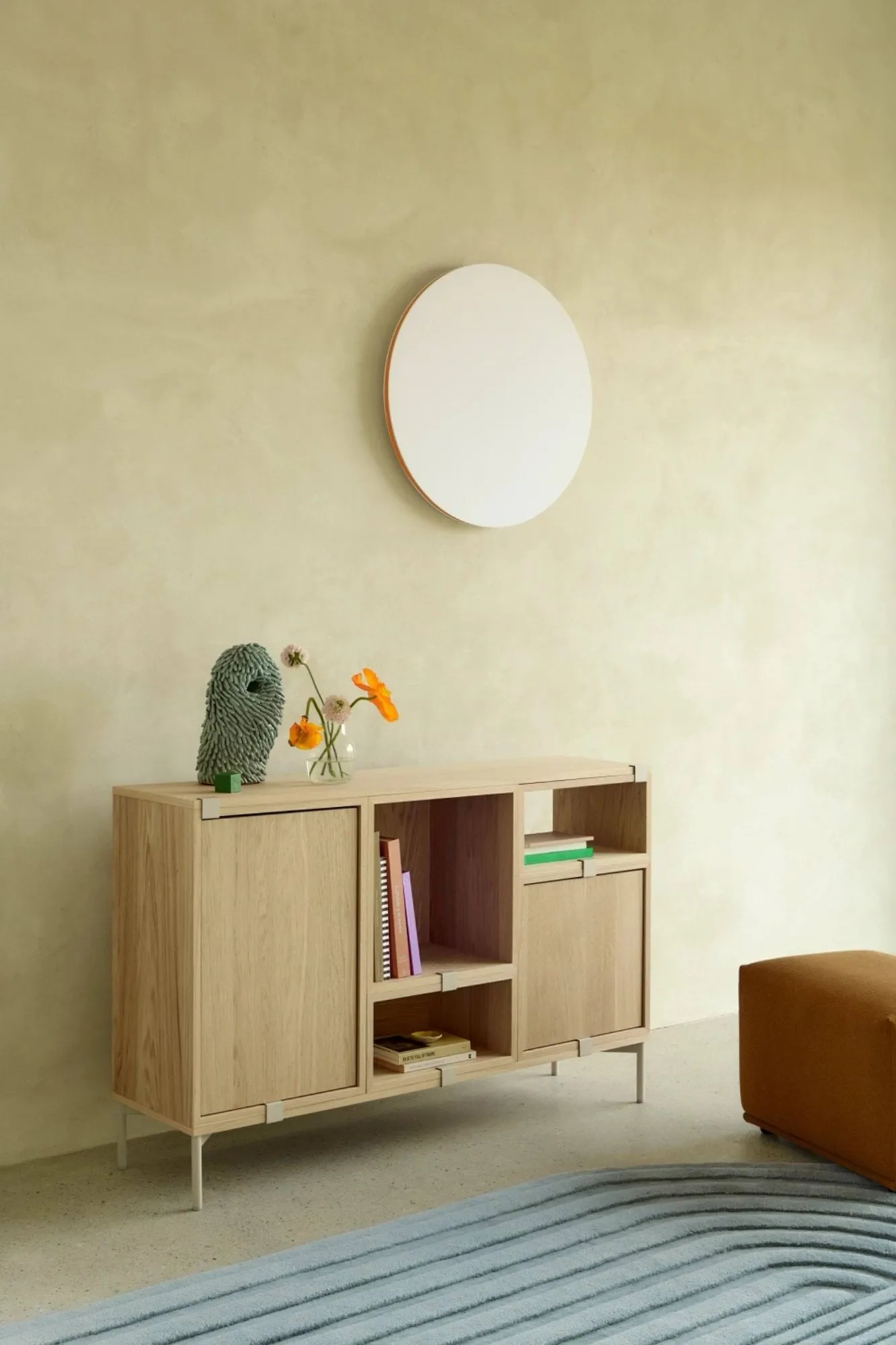 Scaffalatura Stacked 2.0 con piastra posteriore, piccola, rovere Muuto