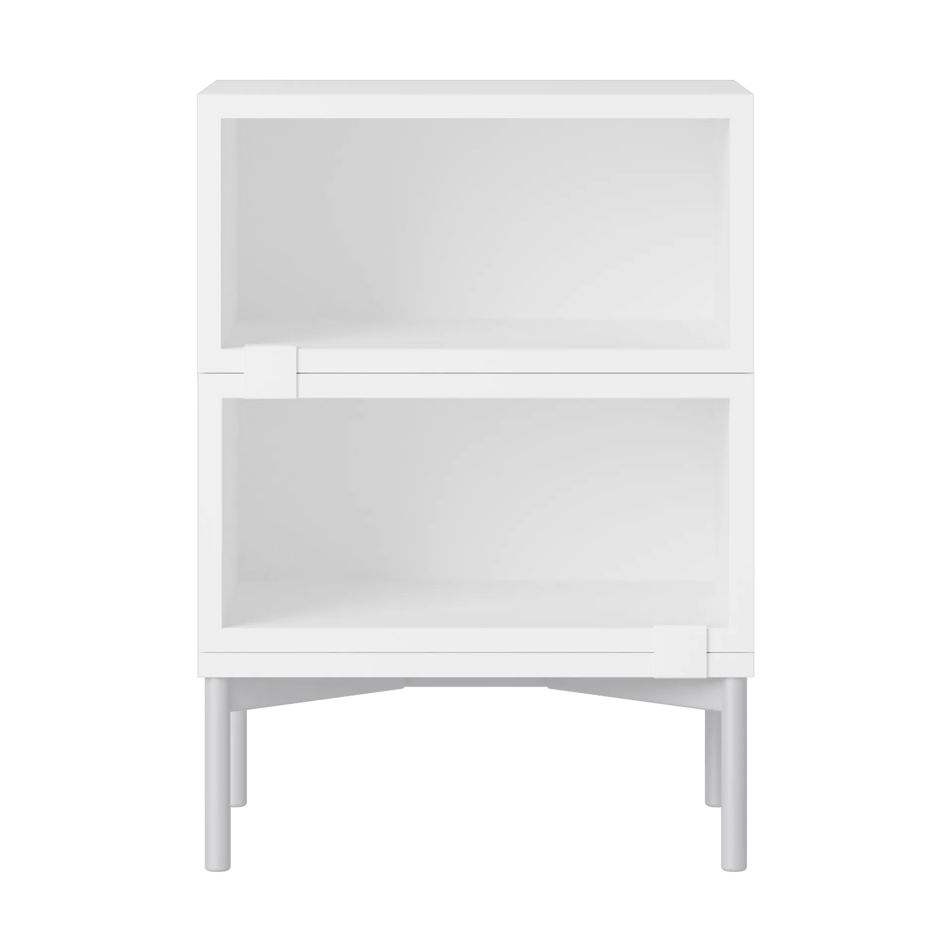 Scaffalatura Stacked comodino configurazione 1, Bianco Muuto