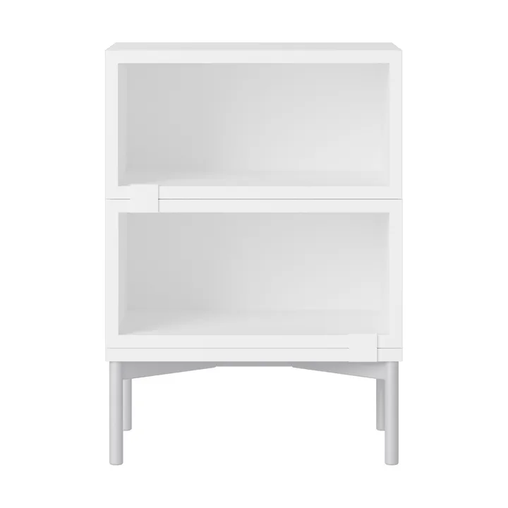 Scaffalatura Stacked comodino configurazione 1 - Bianco - Muuto