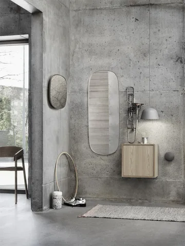 Scaffalatura Stacked con porta medium - Rovere - Muuto