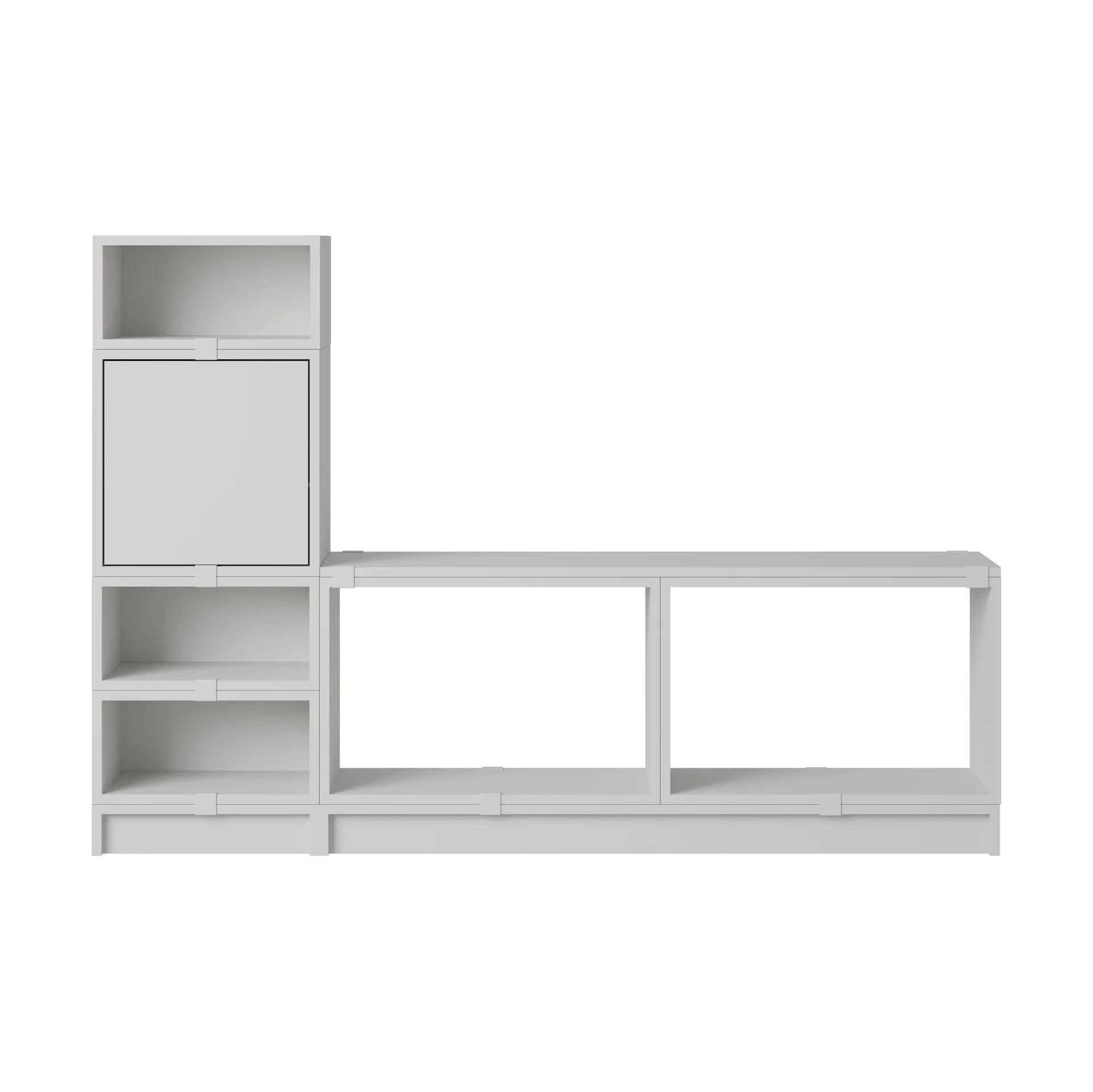 Scaffalatura Stacked hall configurazione 1, Grigio Muuto