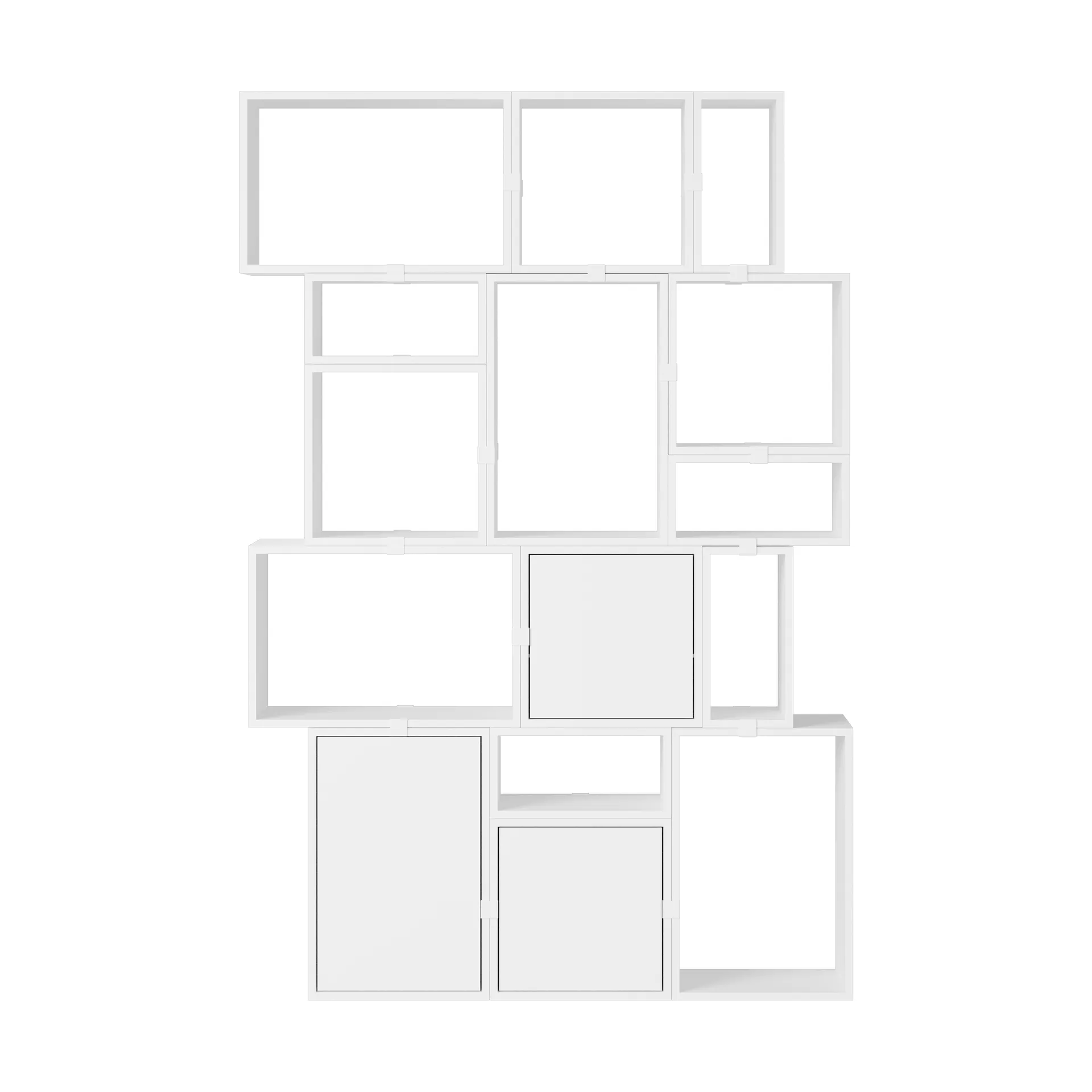Scaffalatura Stacked libreria configurazione 2, Bianco Muuto