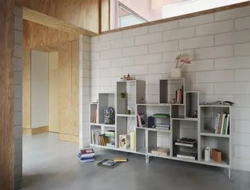 Scaffalatura Stacked libreria configurazione 3 - Grigio - Muuto
