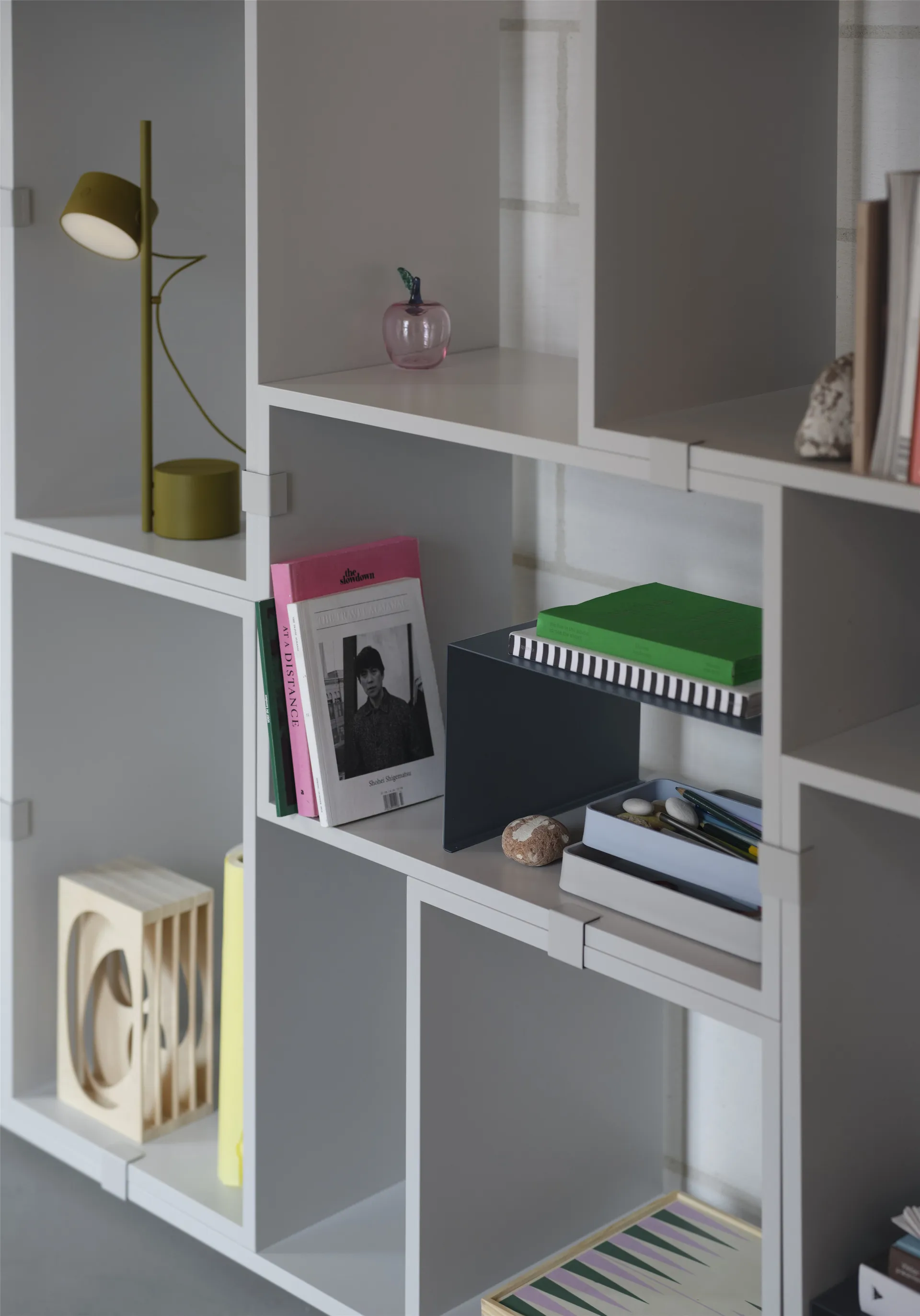 Scaffalatura Stacked libreria configurazione 3, Grigio Muuto