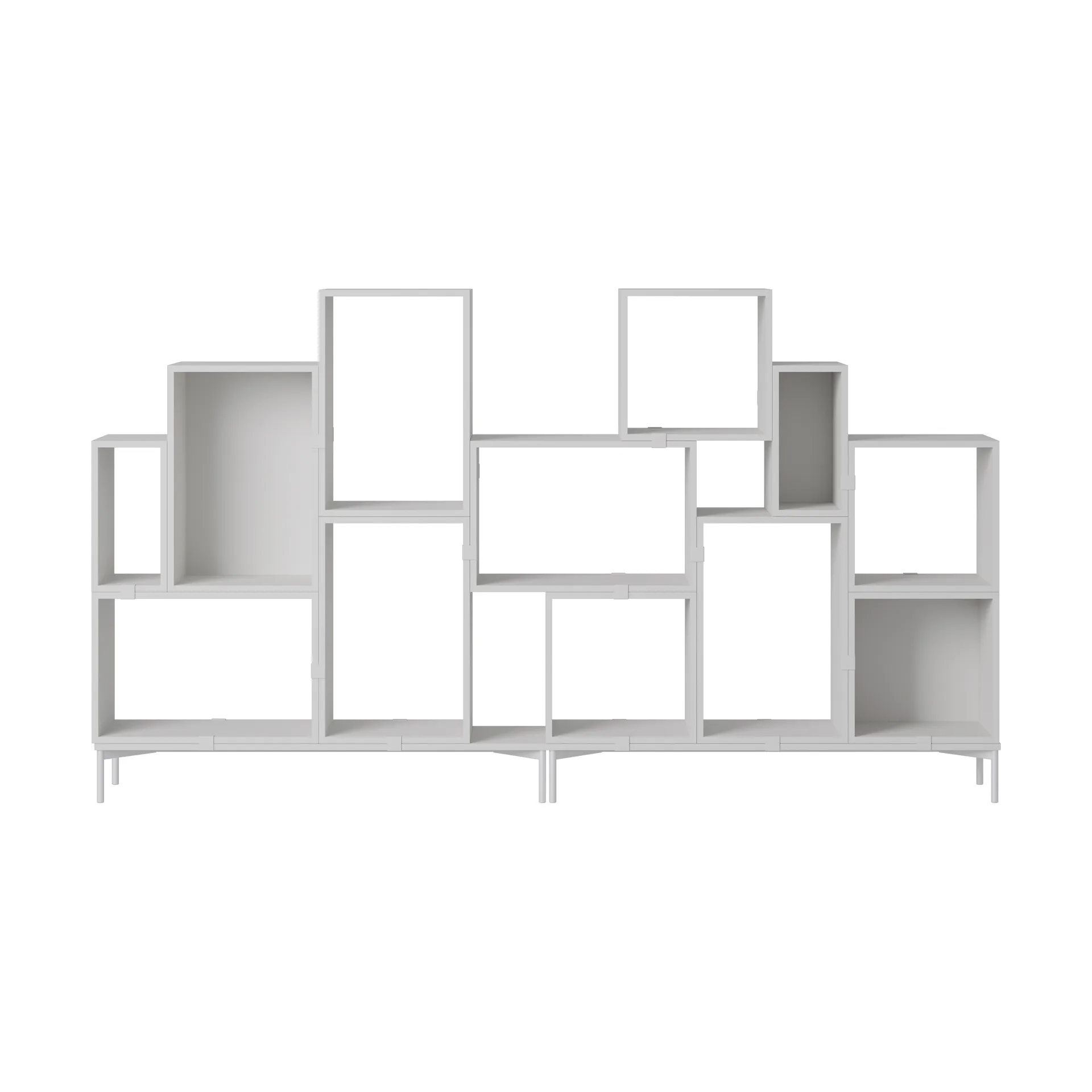 Scaffalatura Stacked libreria configurazione 3, Grigio Muuto