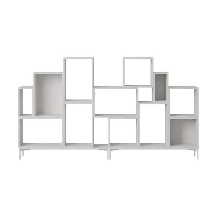 Scaffalatura Stacked libreria configurazione 3 - Grigio - Muuto