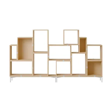 Scaffalatura Stacked libreria configurazione 3 - Rovere - Muuto
