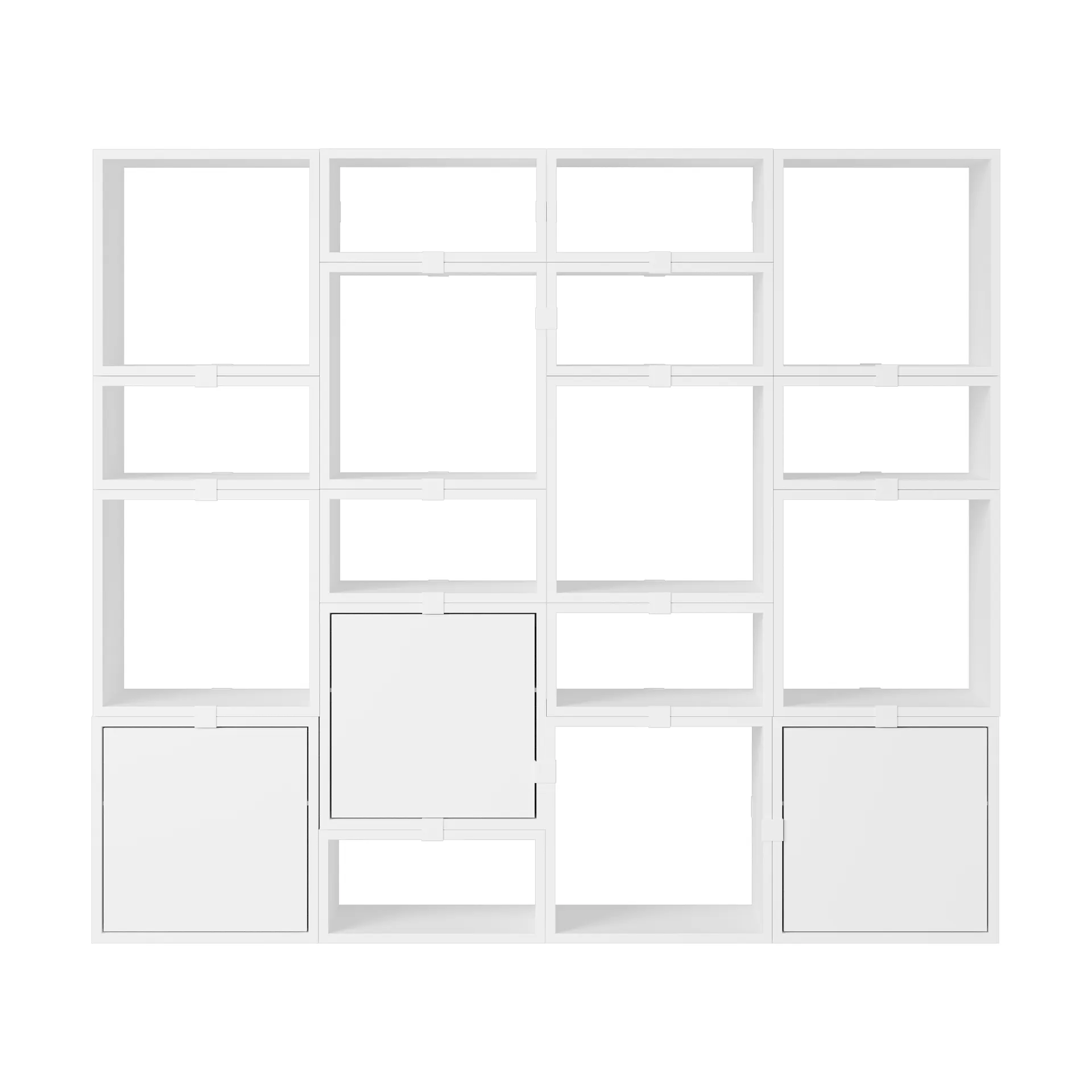 Scaffalatura Stacked libreria configurazione 4, Bianco Muuto