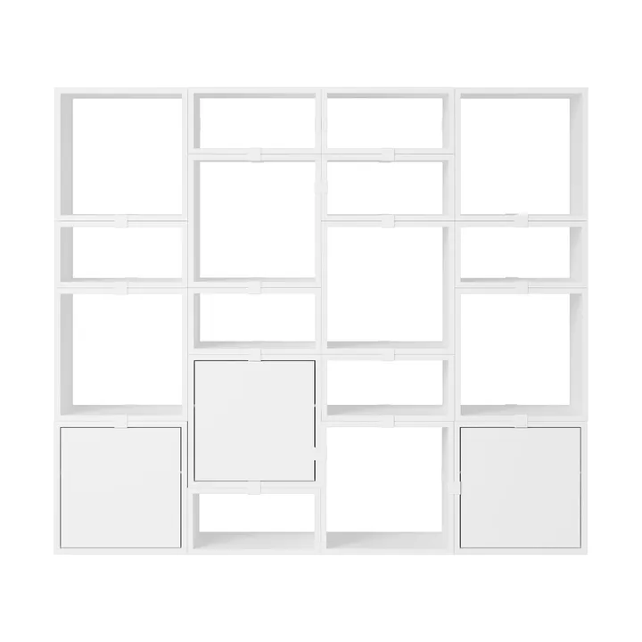 Scaffalatura Stacked libreria configurazione 4 - Bianco - Muuto