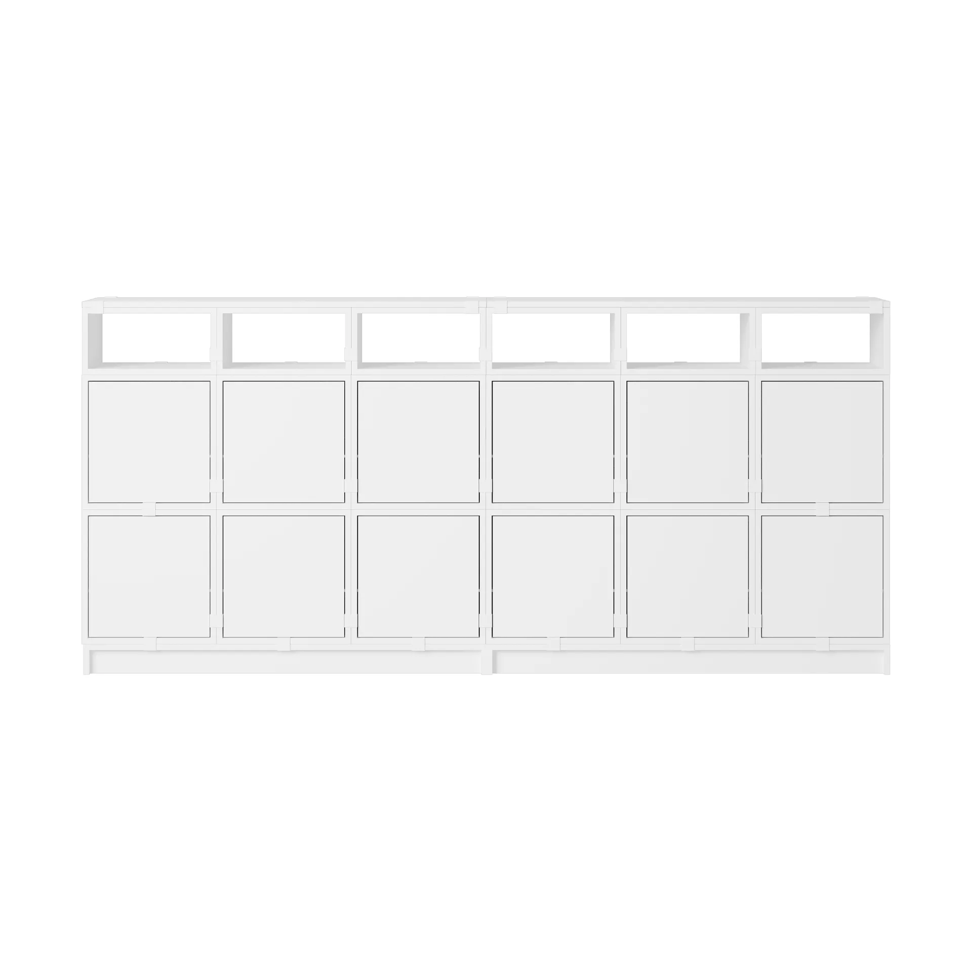 Scaffalatura Stacked sideboard configurazione 1, Bianco Muuto