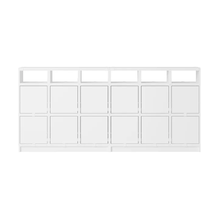 Scaffalatura Stacked sideboard configurazione 1 - Bianco - Muuto
