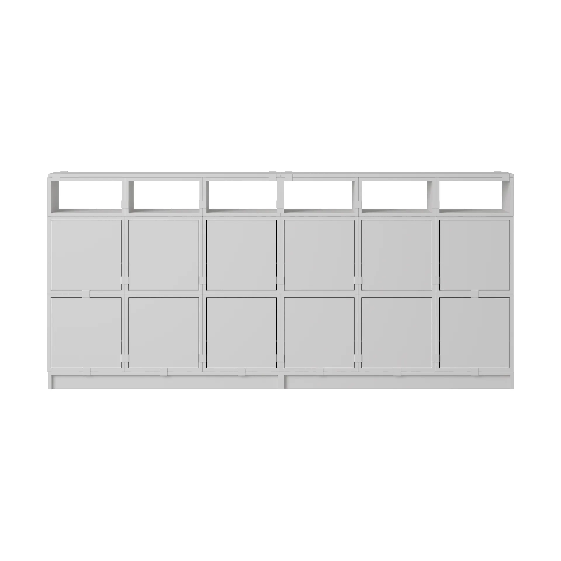Scaffalatura Stacked sideboard configurazione 1, Grigio Muuto