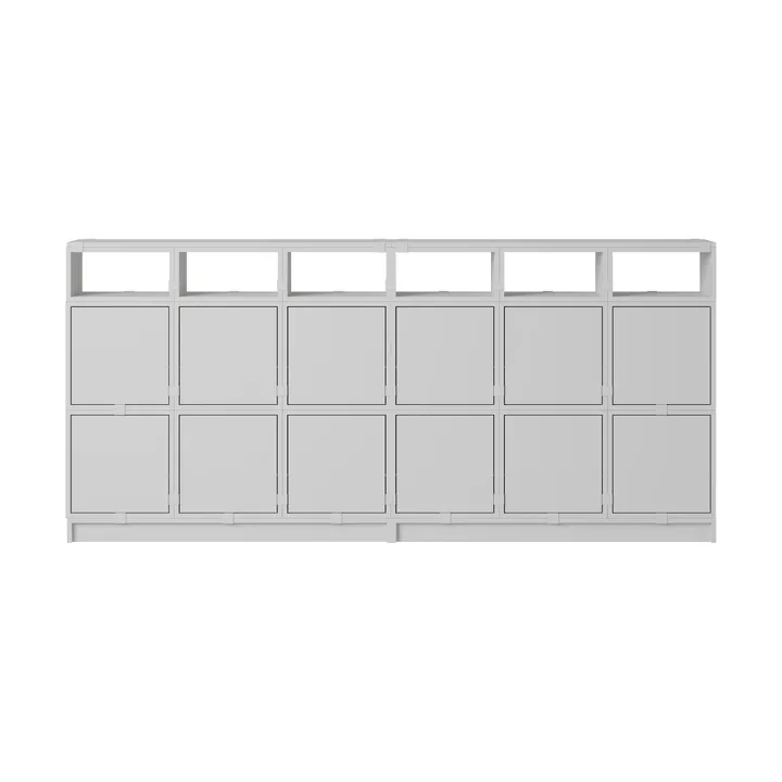 Scaffalatura Stacked sideboard configurazione 1 - Grigio - Muuto
