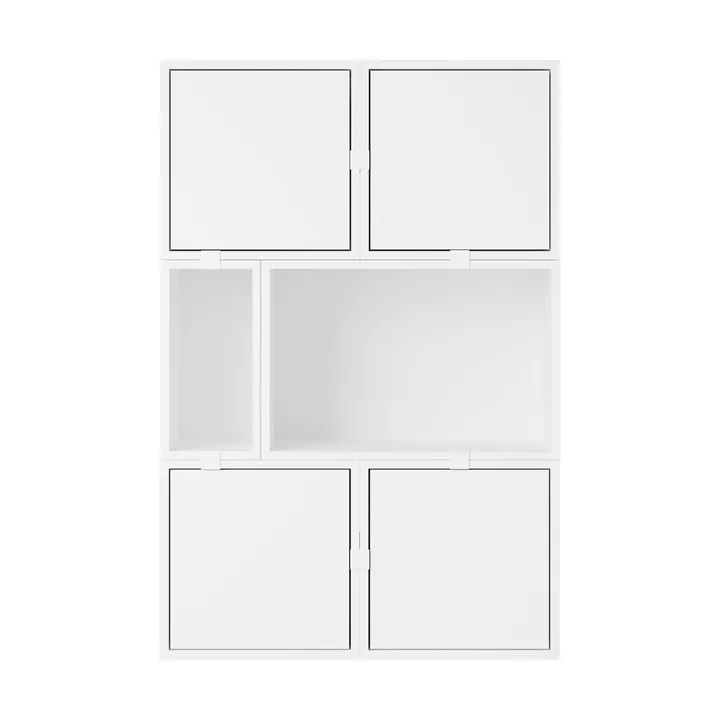 Scaffalatura Stacked sideboard configurazione 4 - Bianco - Muuto