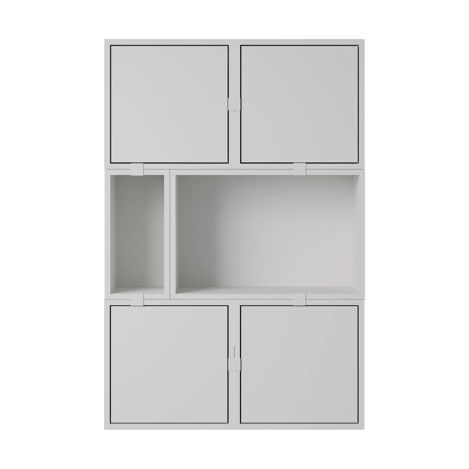 Scaffalatura Stacked sideboard configurazione 4, Grigio Muuto