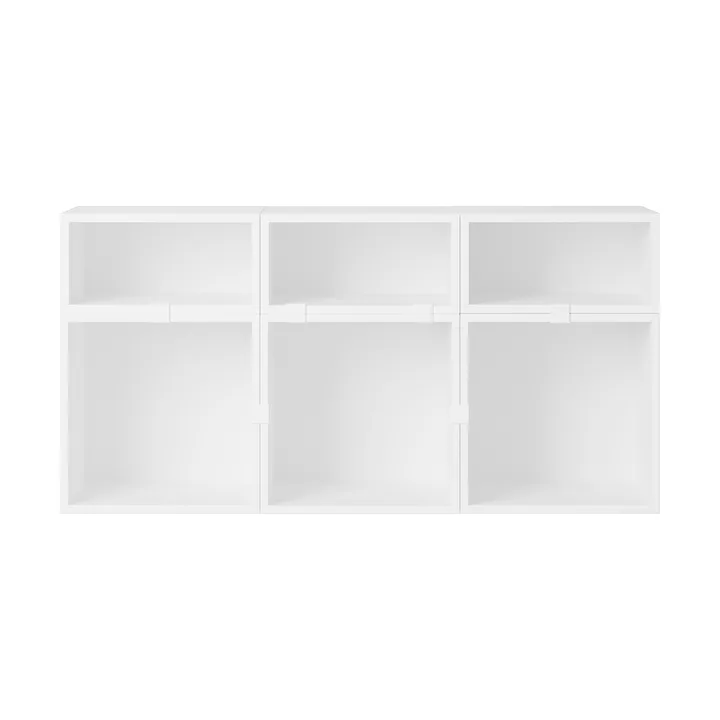 Scaffalatura Stacked sideboard configurazione 5 - Bianco - Muuto