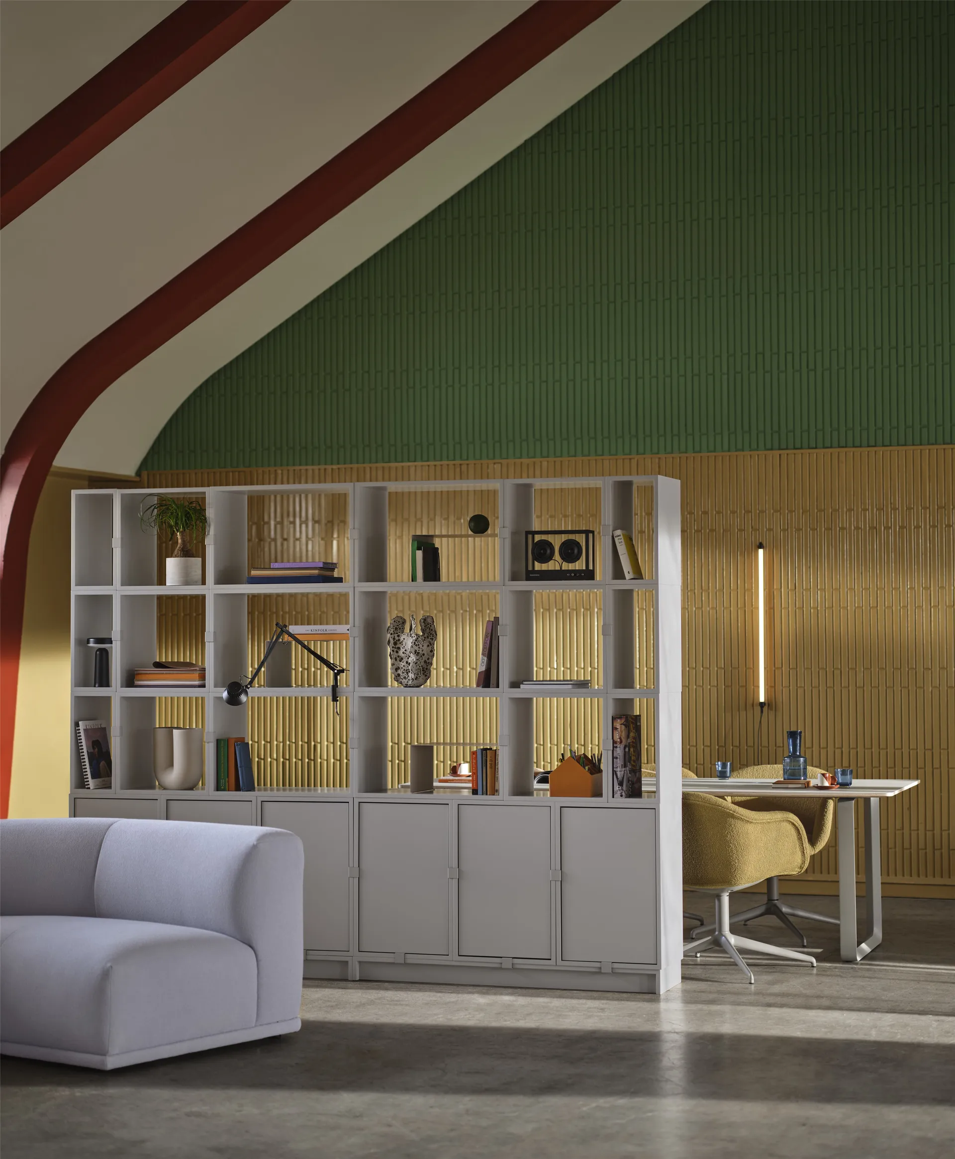 Scaffalatura Stacked ufficio configurazione 2, Rovere Muuto