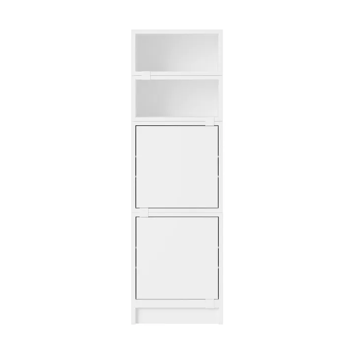 Scaffalatura Stacked ufficio configurazione 4 - Bianco - Muuto