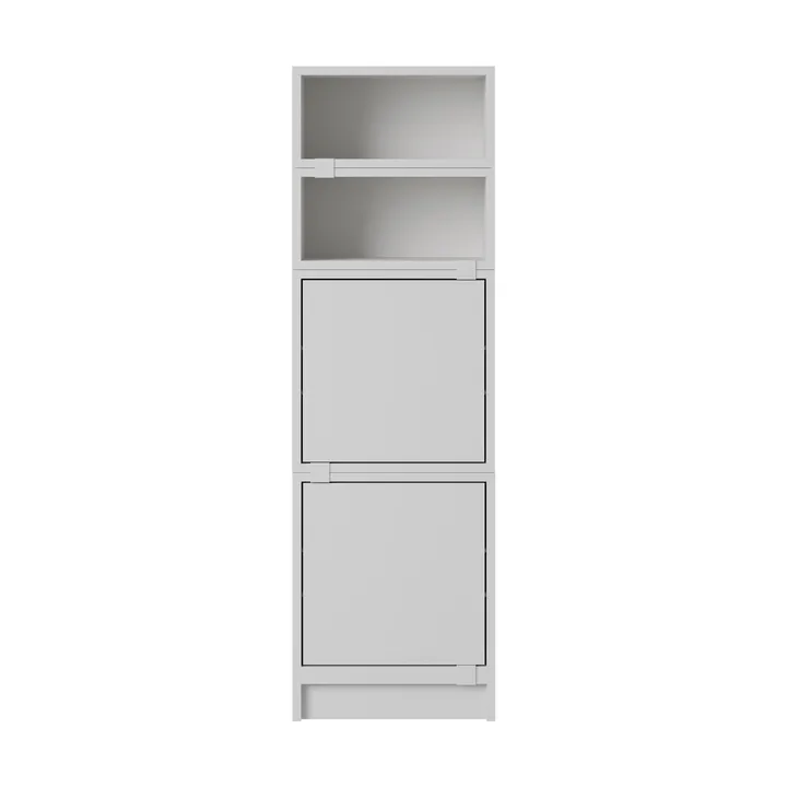 Scaffalatura Stacked ufficio configurazione 4 - Grigio - Muuto