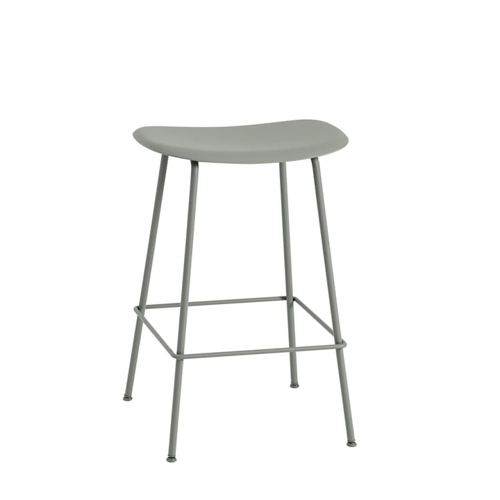 Sedia da bar Fiber Tube 65 cm - dusty green - Muuto