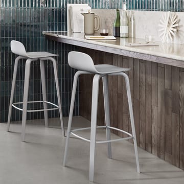 Sedia da bar Visu 65 cm - nero, nero - Muuto