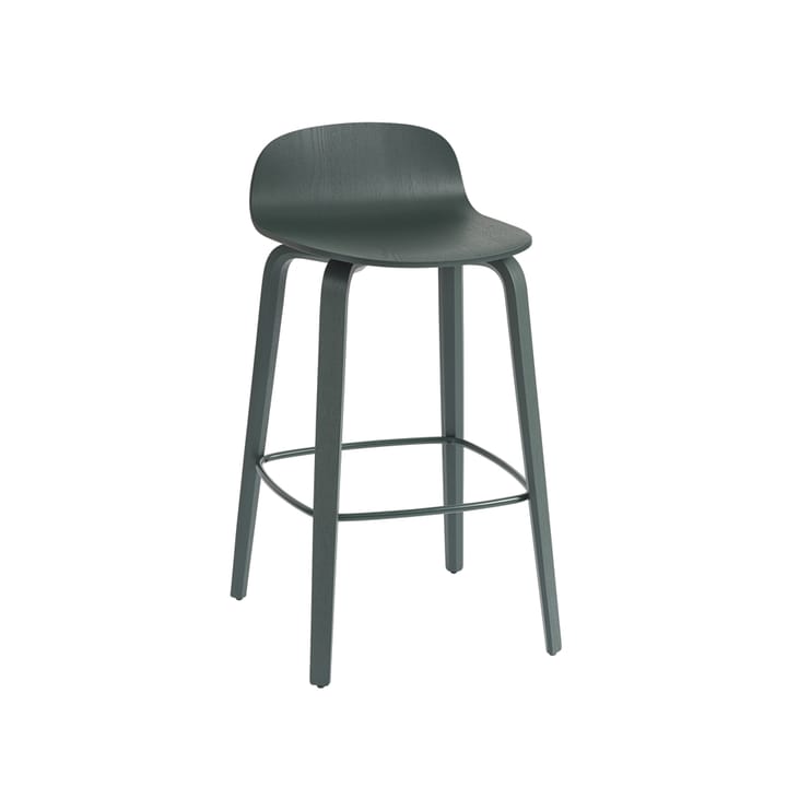 Sedia da bar Visu 65 cm - verde scuro, verde scuro - Muuto