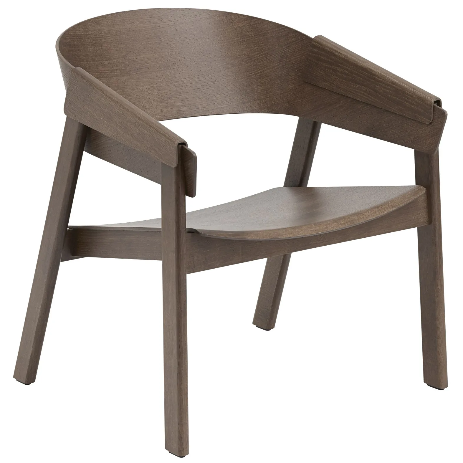 Sedia da salotto Co Chair, marrone scuro macchiato Muuto