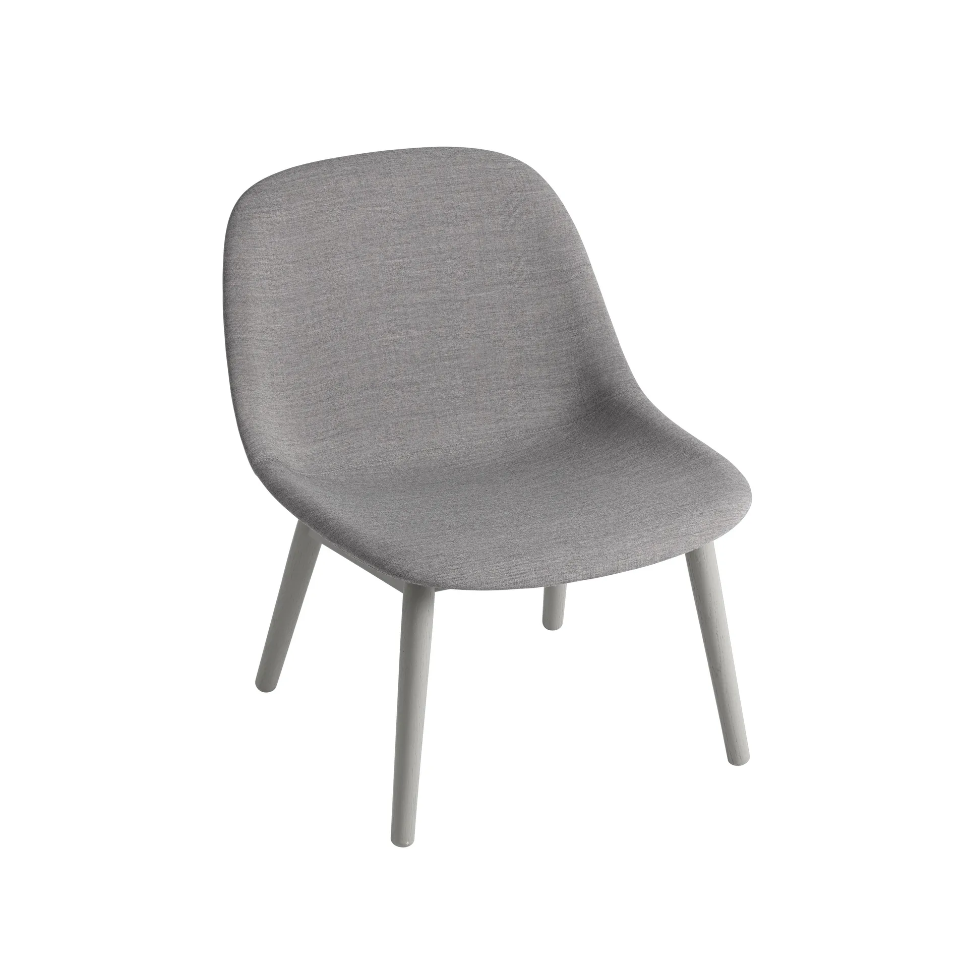Sedia Fiber Lounge con gambe in rovere, Remix 133 Muuto
