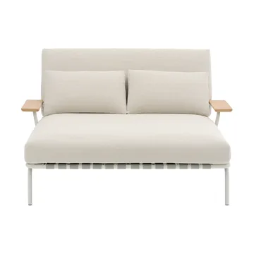 Settle chaise longue - Laze 1-grey, con braccioli - Muuto