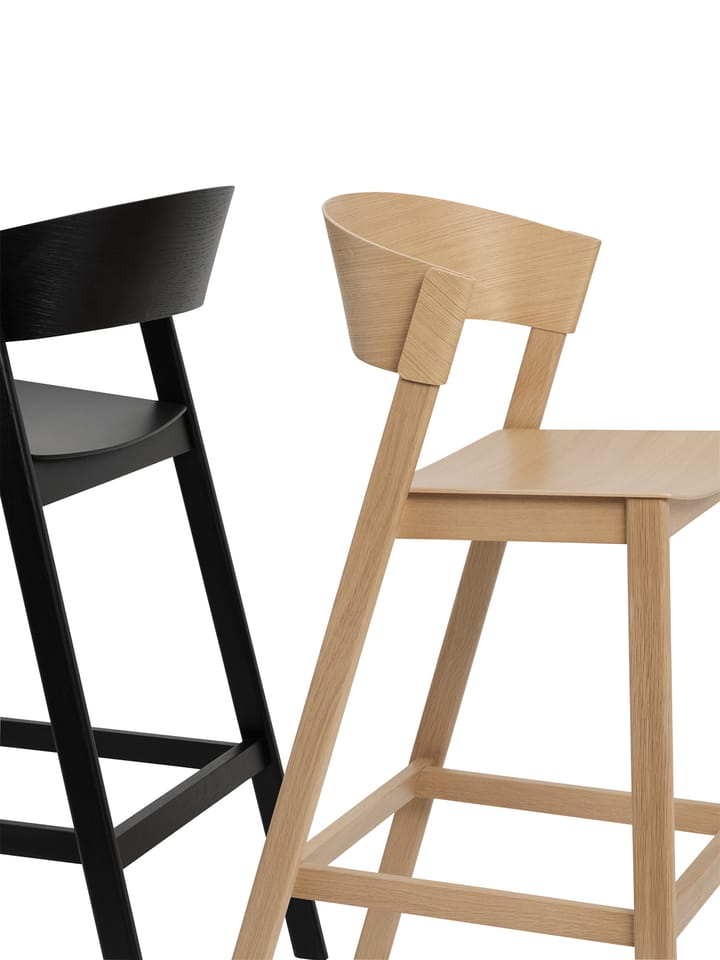 Sgabello da bar, Cover, Nero Muuto