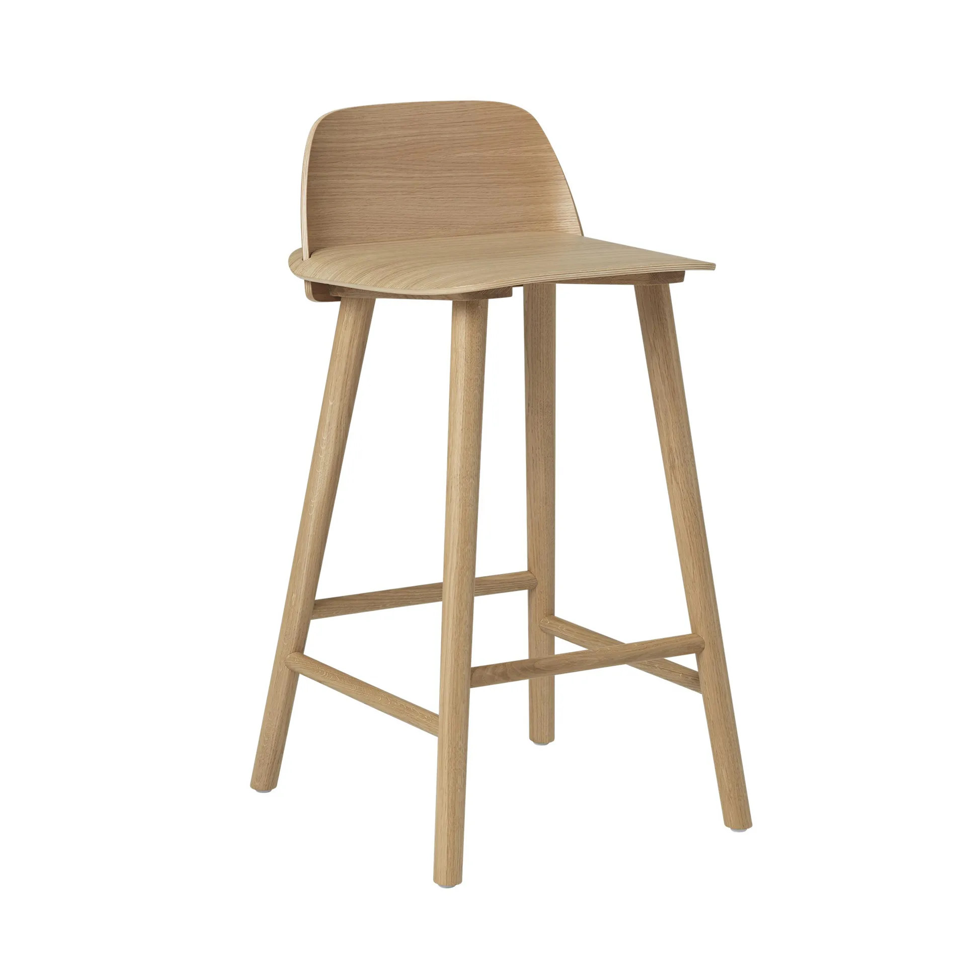 Sgabello da bar Nerd 65 Cm, Rovere Muuto