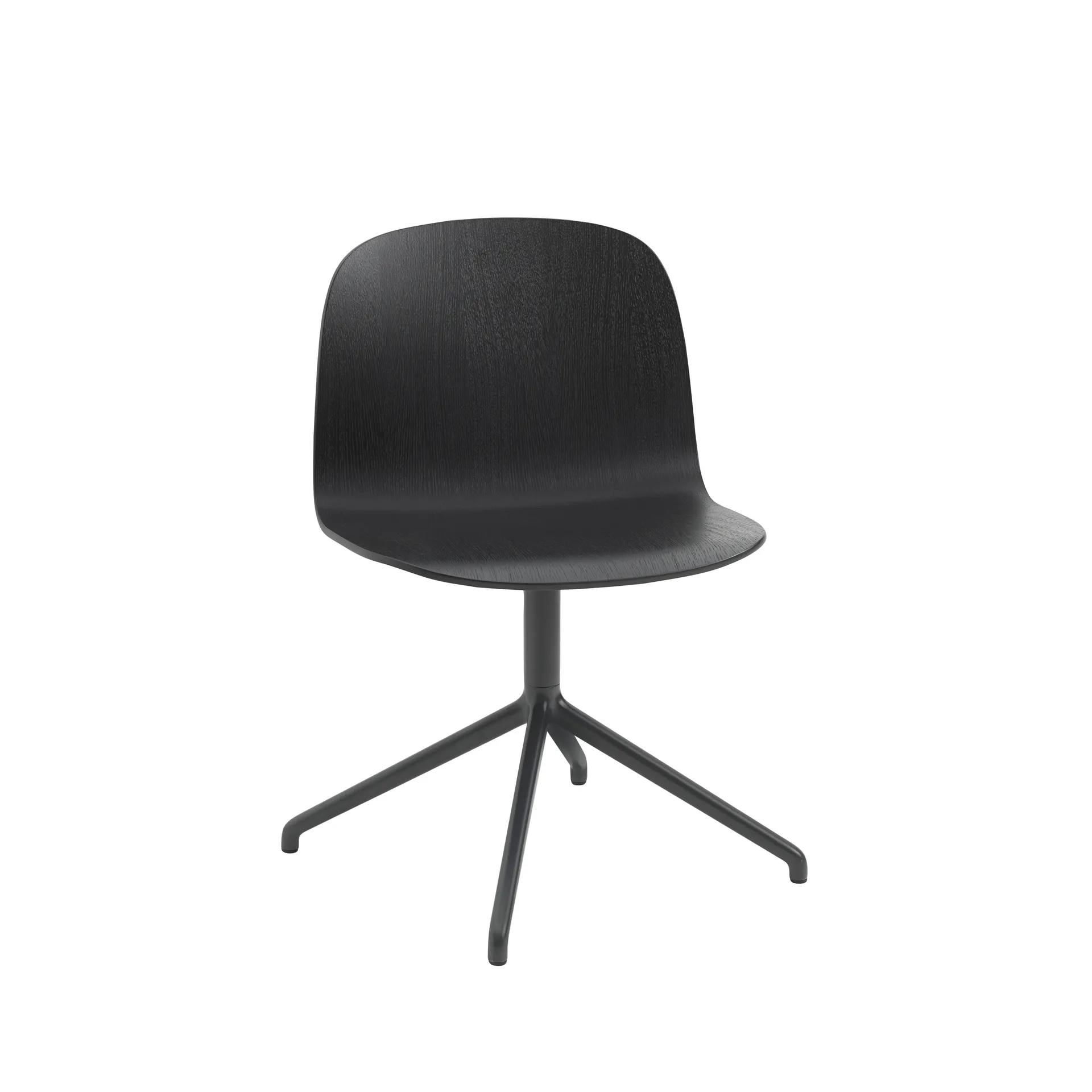 Sgabello Visu Wide, nero, base girevole Muuto