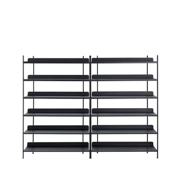 Sistema di scaffalature Compile configuration 8 - Black - Muuto