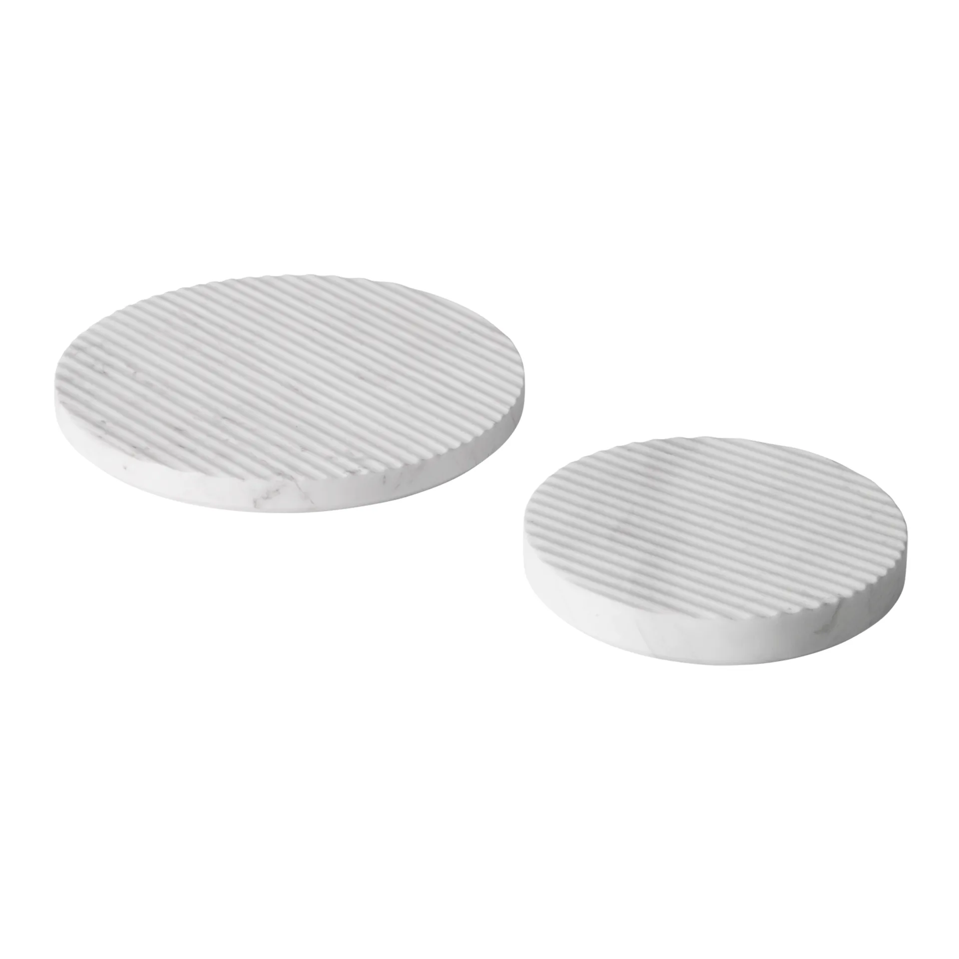 Sottobicchiere Groove marble, bianco piccolo Muuto