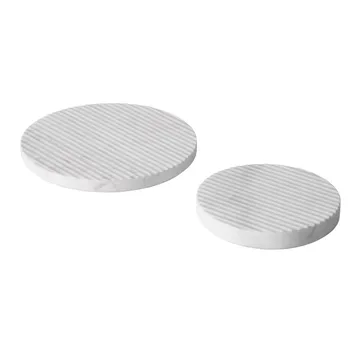 Sottobicchiere Groove marble - bianco piccolo - Muuto