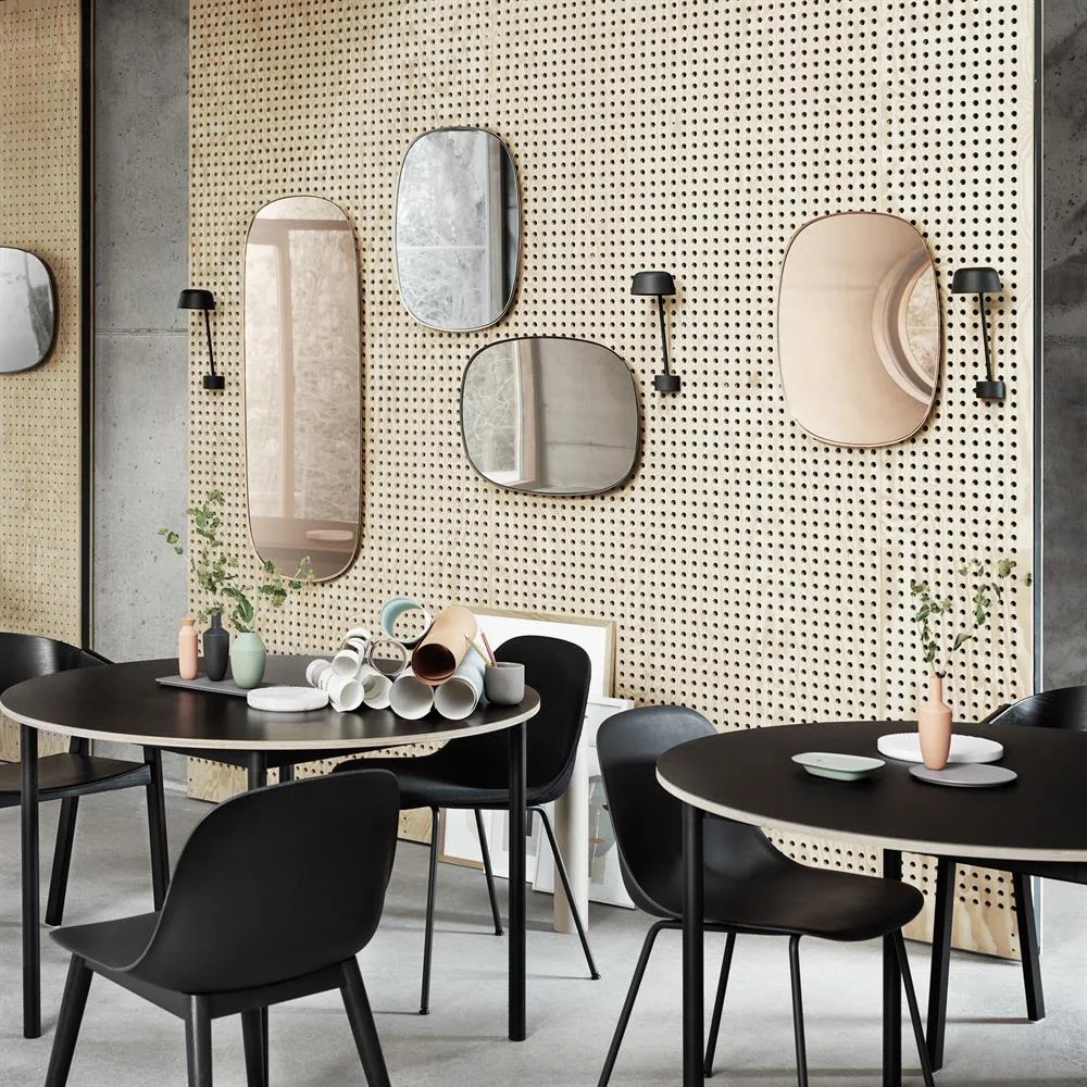 Specchio Framed, grigio, 59x44 cm Muuto