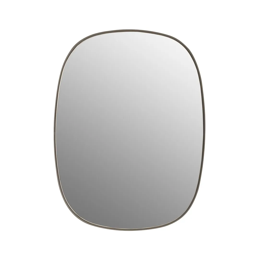 Specchio Framed, Taupe-trasparente, 59x44 cm Muuto