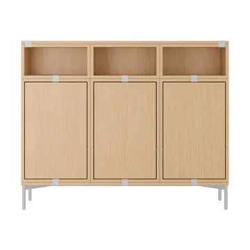 Stacked sistema di stoccaggio Sideboard Configuration 3 - Rovere - Muuto