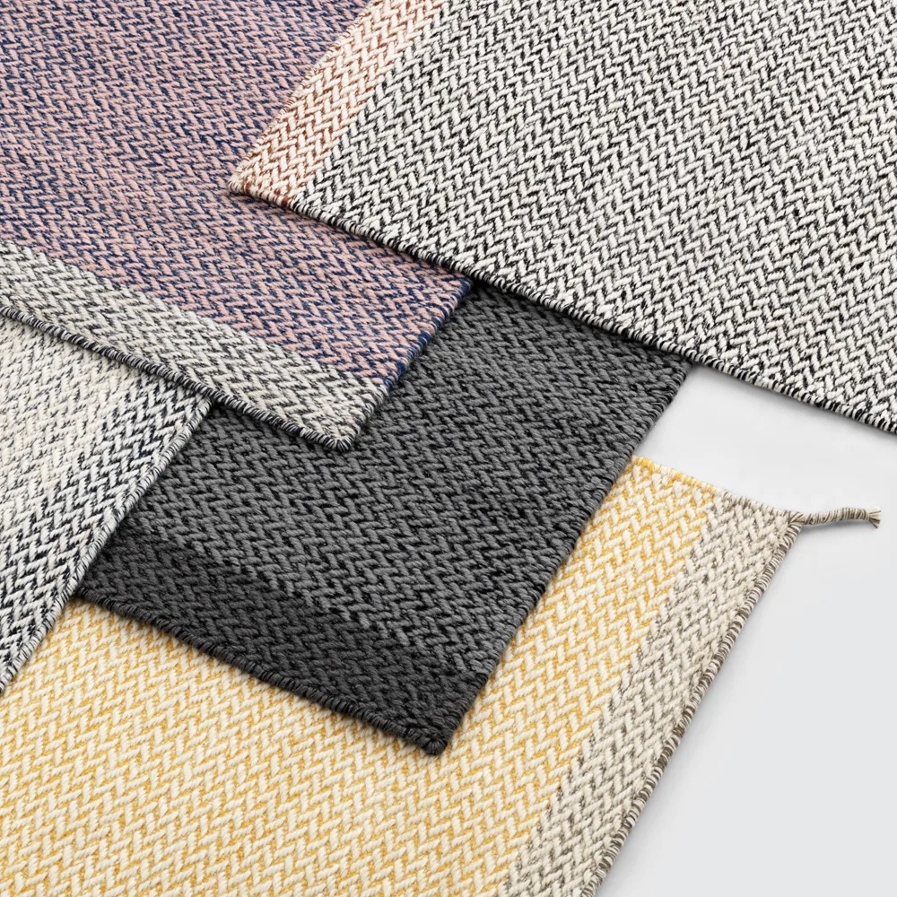Tappeto in lana Ply 170x240 cm, giallo Muuto